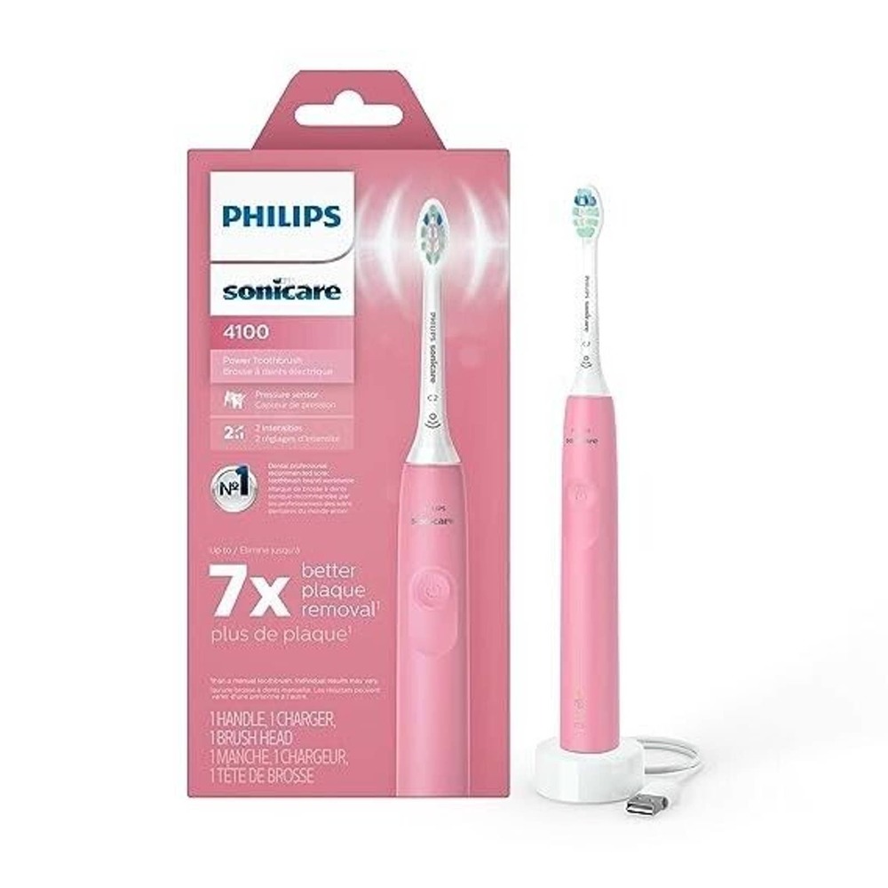 Philips Sonicare 4100 Rechargeable Electric Toothbrush with Pressure Sensor -...